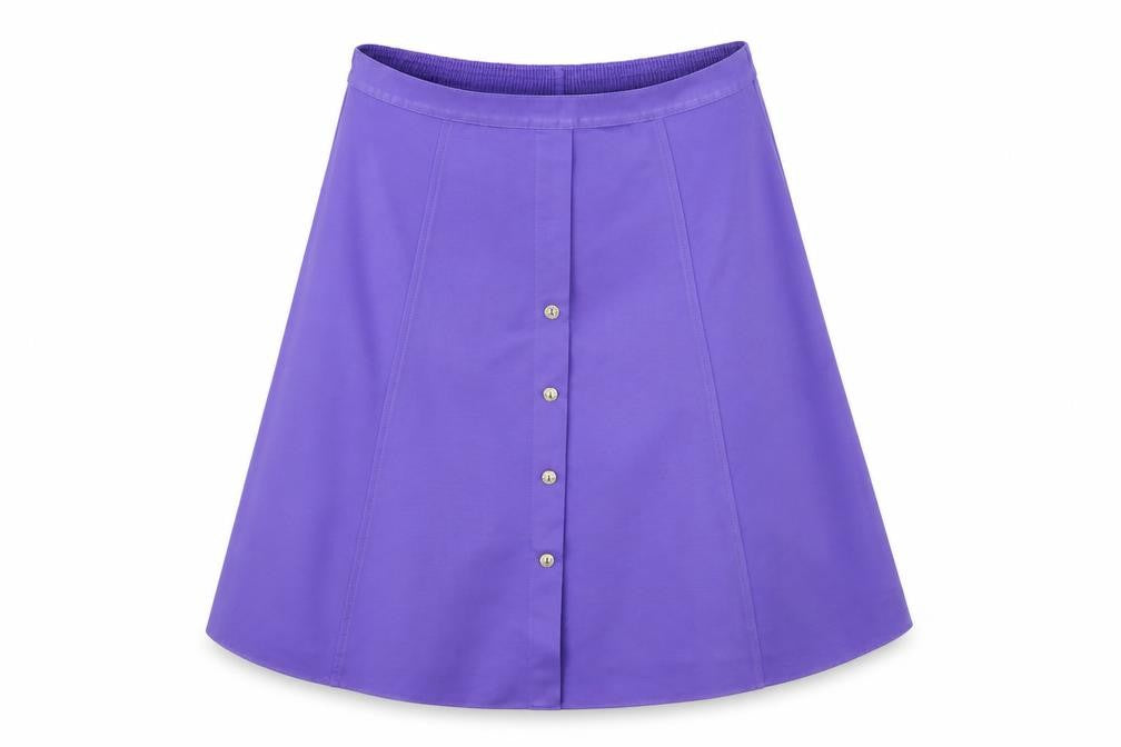 Preworn Womens Purple   Flare Skirt