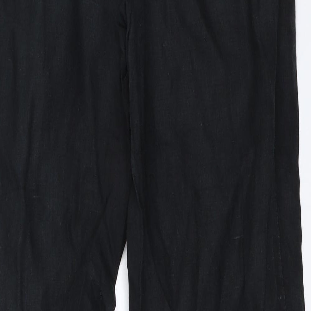 Yessica Womens Black   Trousers  Size 38 L29.5 in