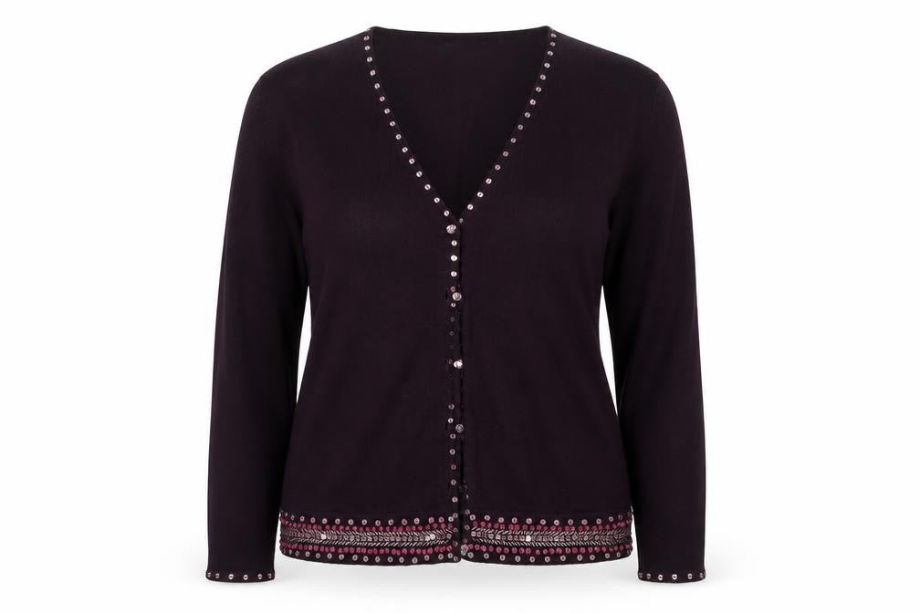 Principles Womens Purple   Cardigan Jumper Size L