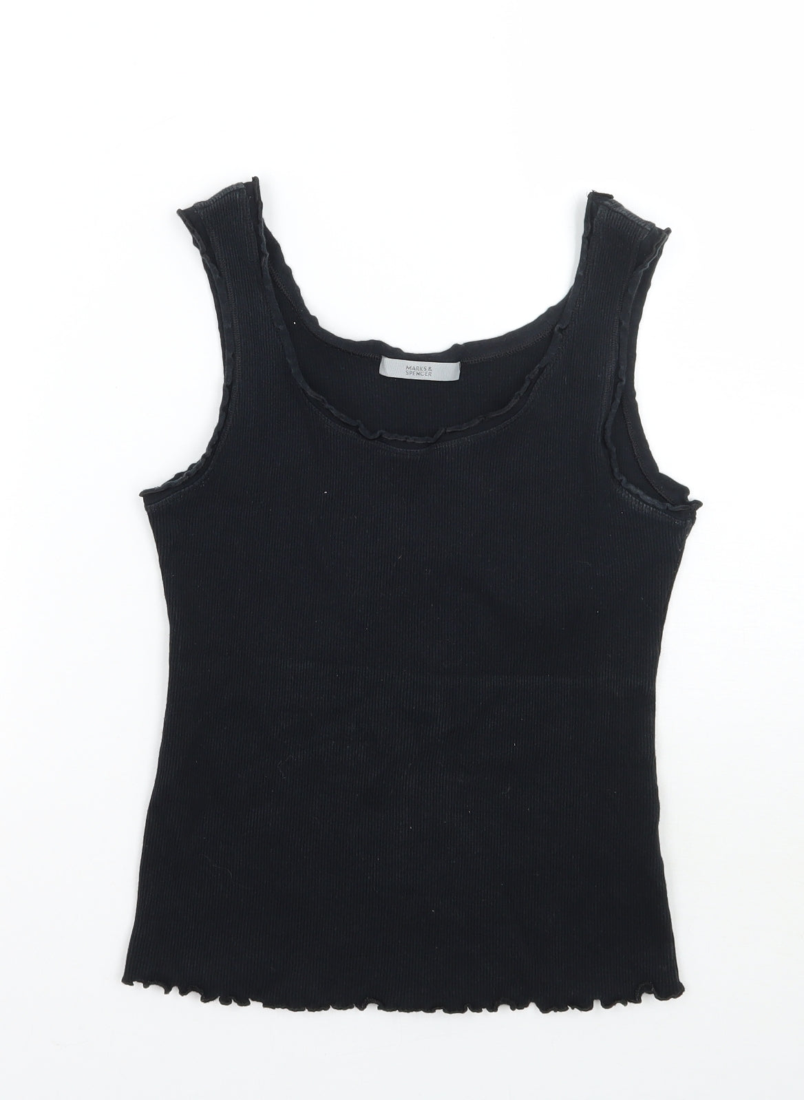 Marks and Spencer Womens Black   Basic Tank Size 12