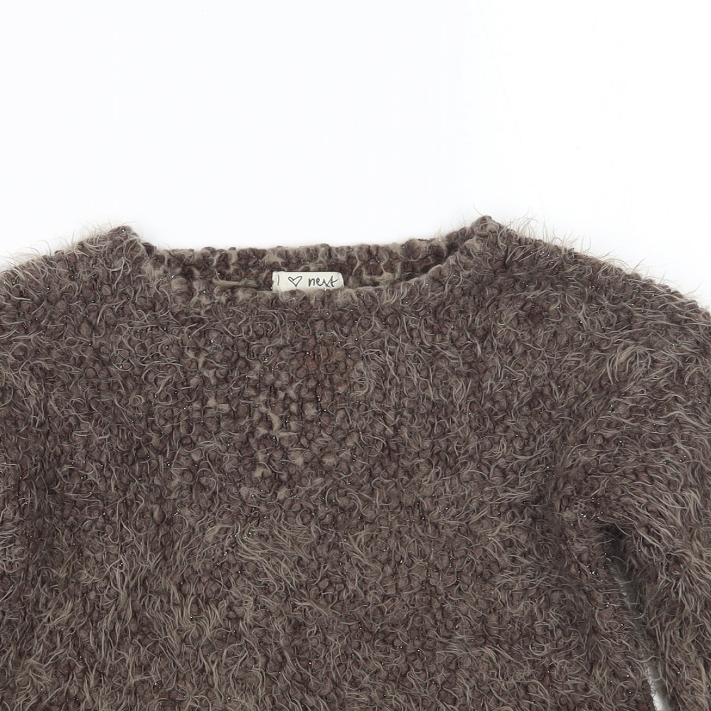 NEXT Girls Brown   Pullover Jumper Size 8 Years