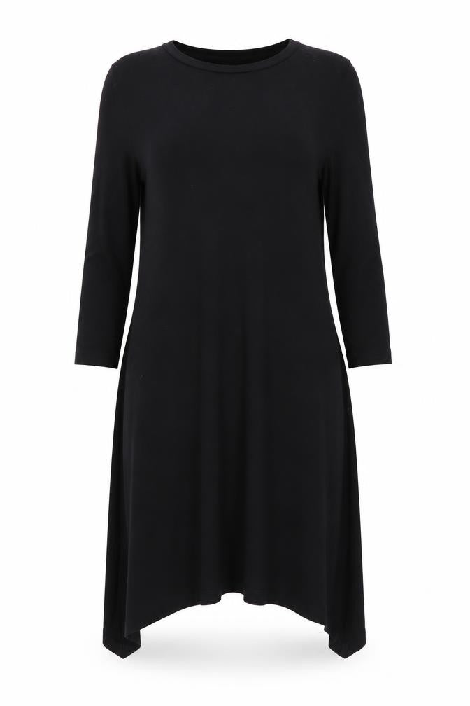 Front view of Atmosphere women’s black a-line, size UK 4