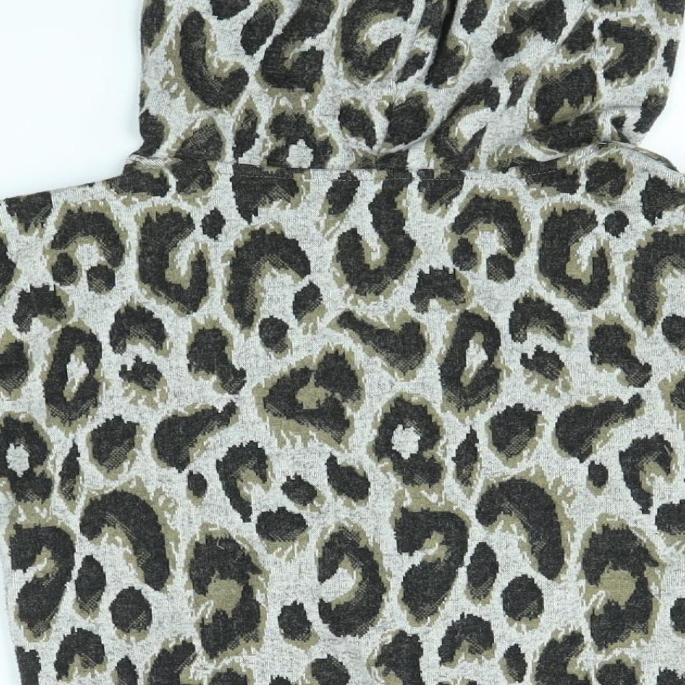 Matalan Girls Multicoloured Animal Print  Pullover Hoodie Size 7 Years
