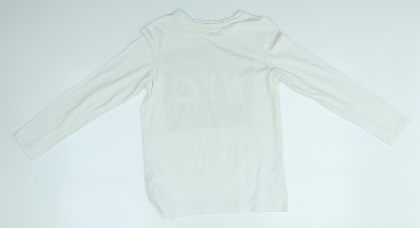 Primark Boys White   Basic T-Shirt Size 11-12 Years  - NYC