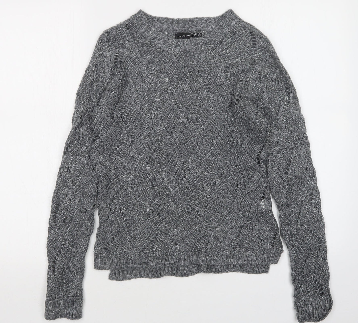 Atmosphere Womens Grey   Pullover Jumper Size 6