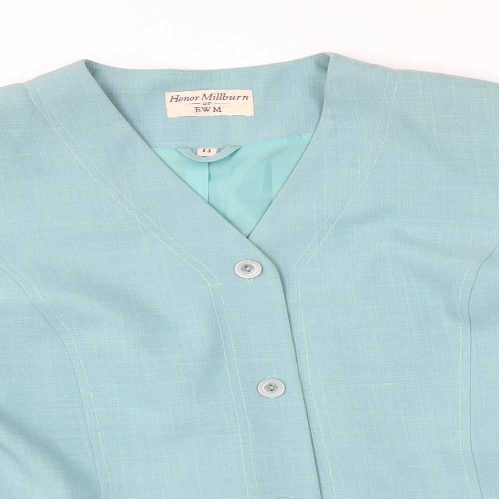 EWM Womens Blue   Jacket Blazer Size 14