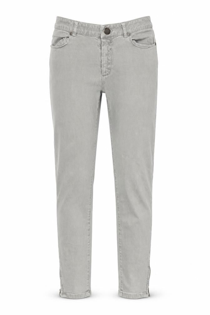 Preworn Womens Grey   Straight Jeans Size 28 in L27 in - ankle zips