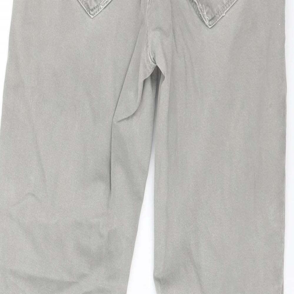 Preworn Womens Grey   Straight Jeans Size 28 in L27 in - ankle zips