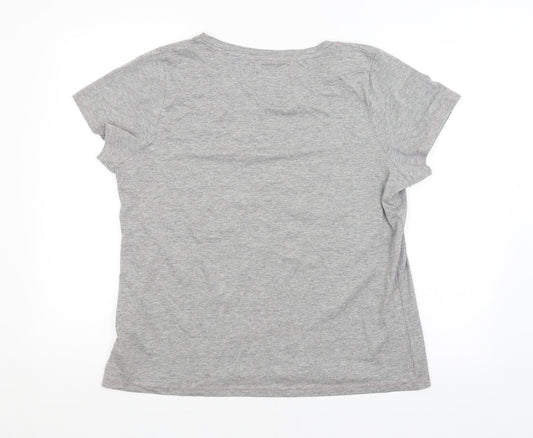 FOXBURY Womens Grey   Basic T-Shirt Size 16