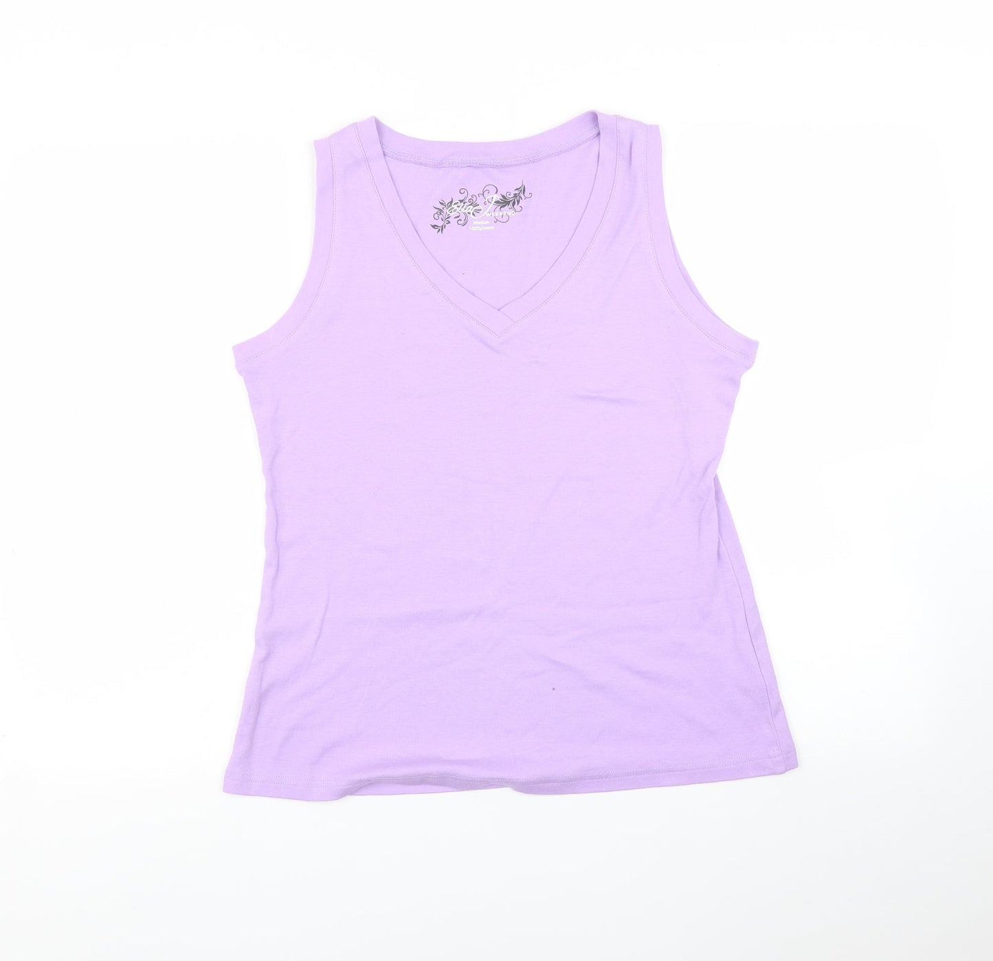 Ella j Womens Purple   Basic T-Shirt Size M