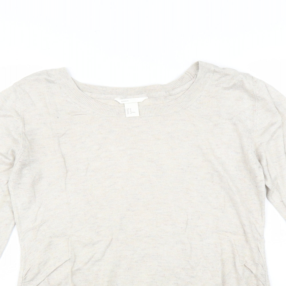 H&M Womens Beige   Pullover Jumper Size M