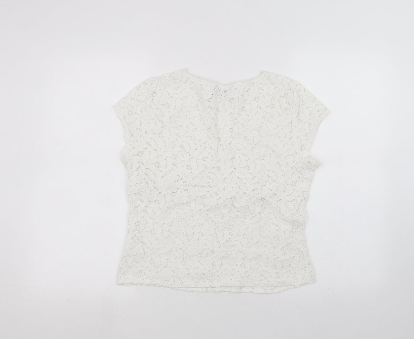 Principles Womens White   Basic T-Shirt Size 14