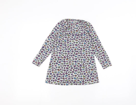 Land's End Girls Grey   Basic T-Shirt Size 3 Years
