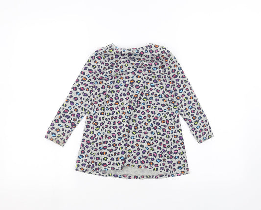 Land's End Girls Grey   Basic T-Shirt Size 3 Years