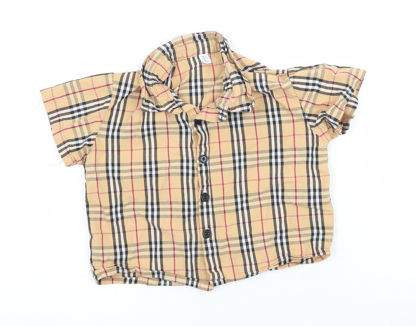 mmGGbaby Boys Multicoloured Plaid   Button-Up Size 5-6 Years