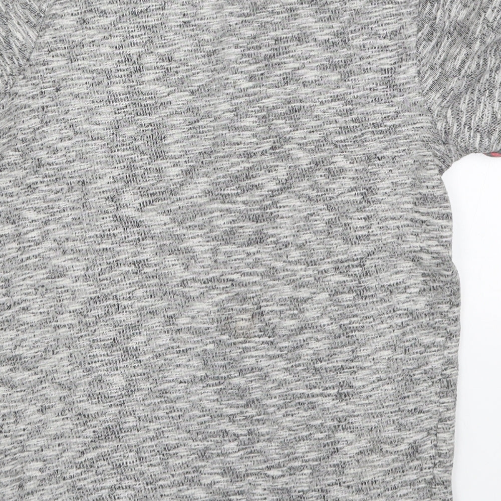 F&F Boys Grey Check  Basic T-Shirt Size 10-11 Years