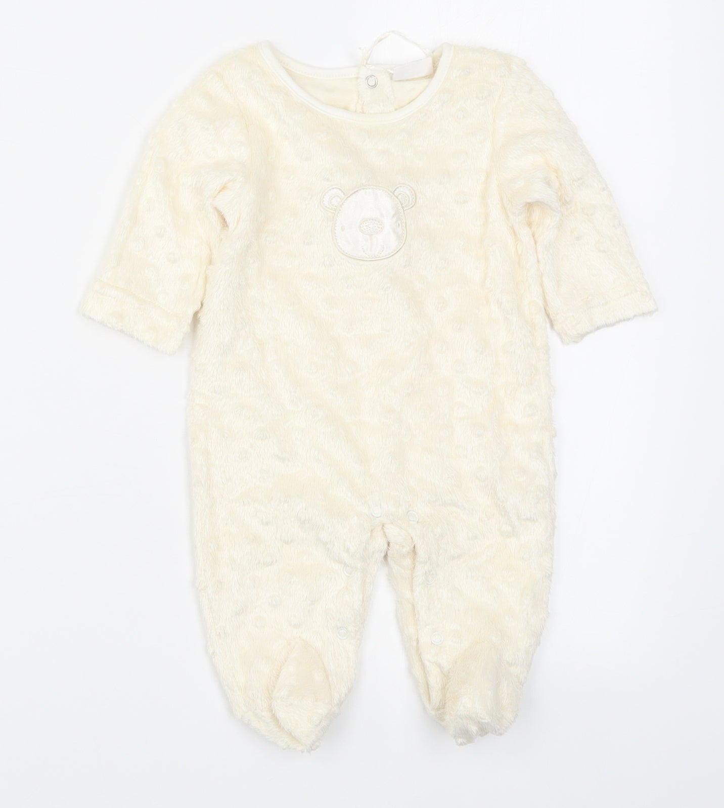 Rock a Bye Baby Boutique Baby Beige Solid  Cami One Piece Size 0-3 Months  - Bear
