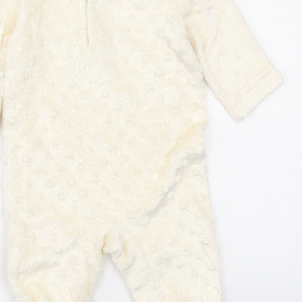 Rock a Bye Baby Boutique Baby Beige Solid  Cami One Piece Size 0-3 Months  - Bear