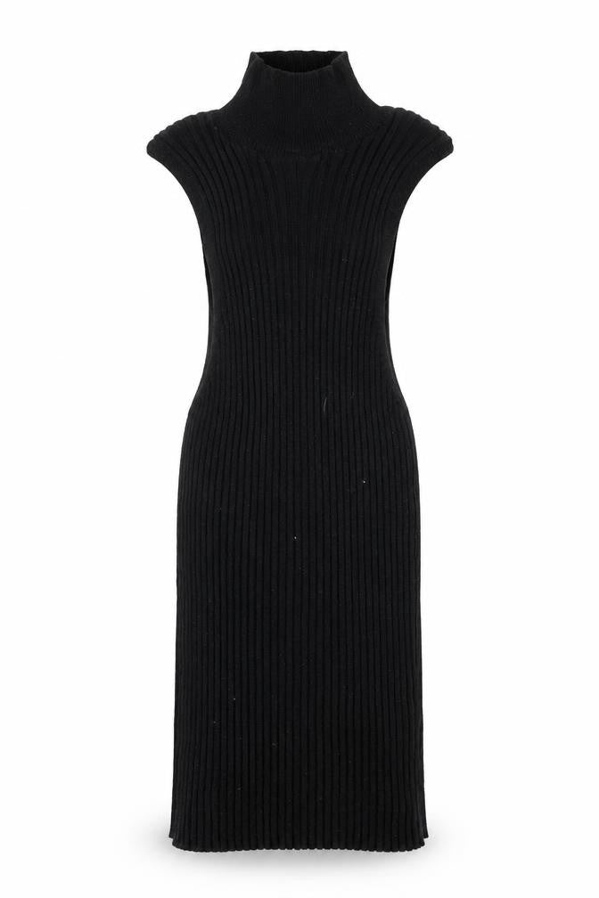 Front view of Atmosphere women’s black knit jumper, size UK 6