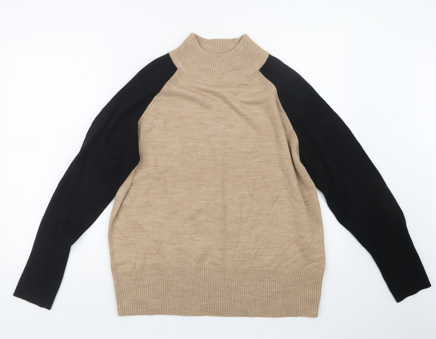 Marks and Spencer Womens Beige  Knit Pullover Jumper Size M