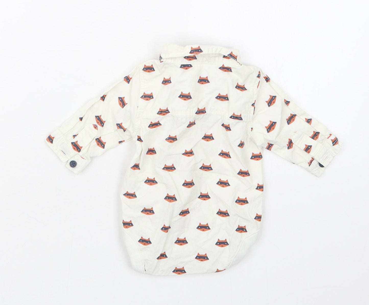 NEXT Boys White Geometric  Babygrow One-Piece Size Newborn