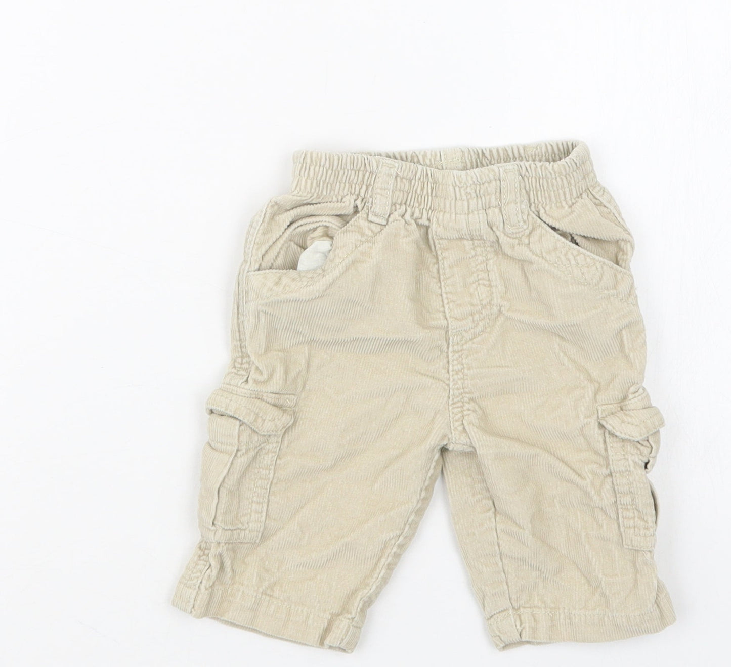 Adams Kids Boys Beige   Cargo Trousers Size 3-6 Months