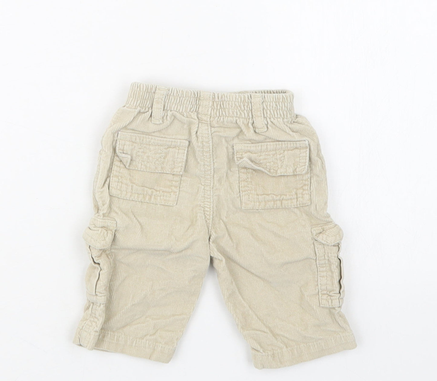 Adams Kids Boys Beige   Cargo Trousers Size 3-6 Months