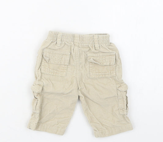 Adams Kids Boys Beige   Cargo Trousers Size 3-6 Months
