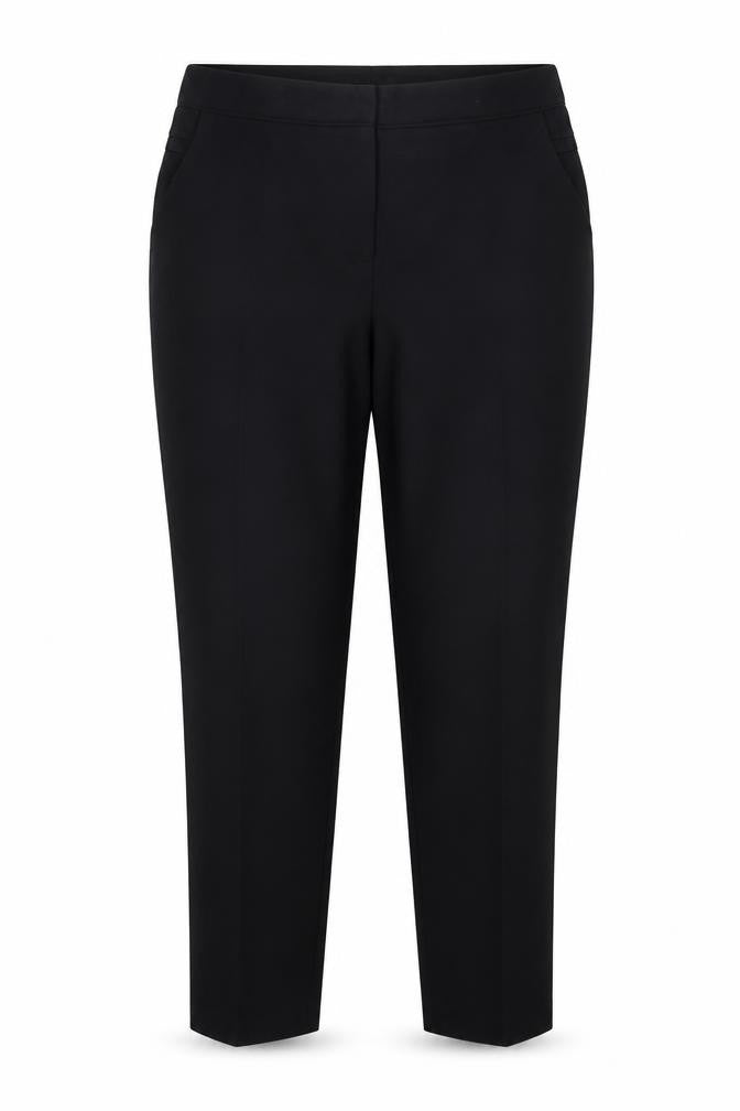 Front view of Atmosphere women’s black trousers, size UK 18, 23.5-inch leg