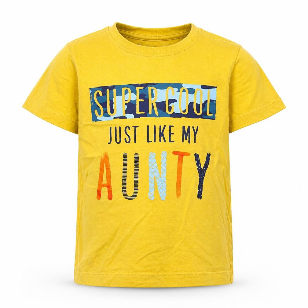Nutmeg Boys Yellow   Basic T-Shirt Size 2-3 Years