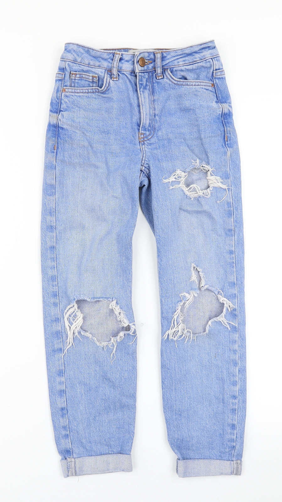915 Generation Girls Blue  Denim Straight Jeans Size 9 Months - Distressed