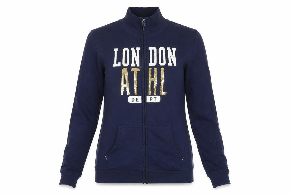 Crosshatch Womens Blue   Full Zip Jumper Size M  - London