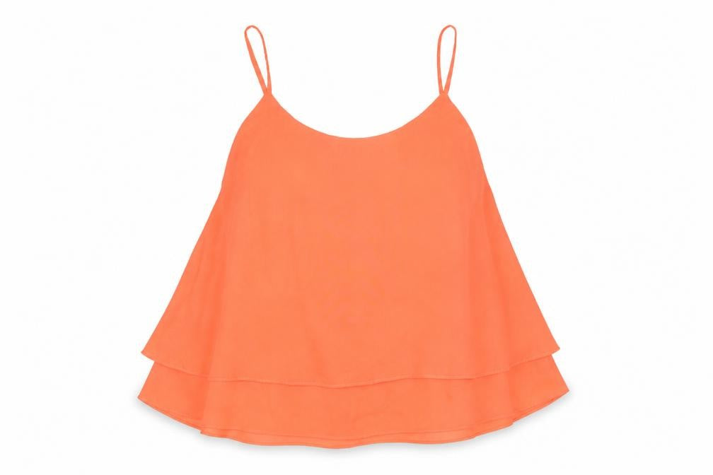 Ribbon Womens Orange   Basic Tank Size 10