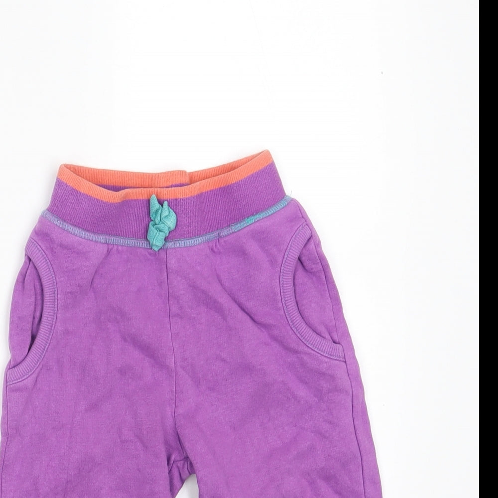George Girls Purple   Jogger Leggings Size 24 Months  - Waist 18in; Inside leg 12in