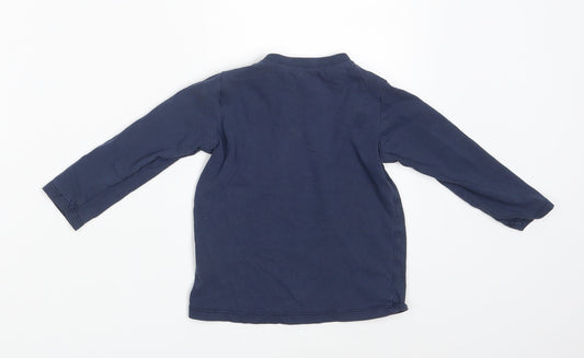 H&M Boys Blue   Basic T-Shirt Size 12-18 Months