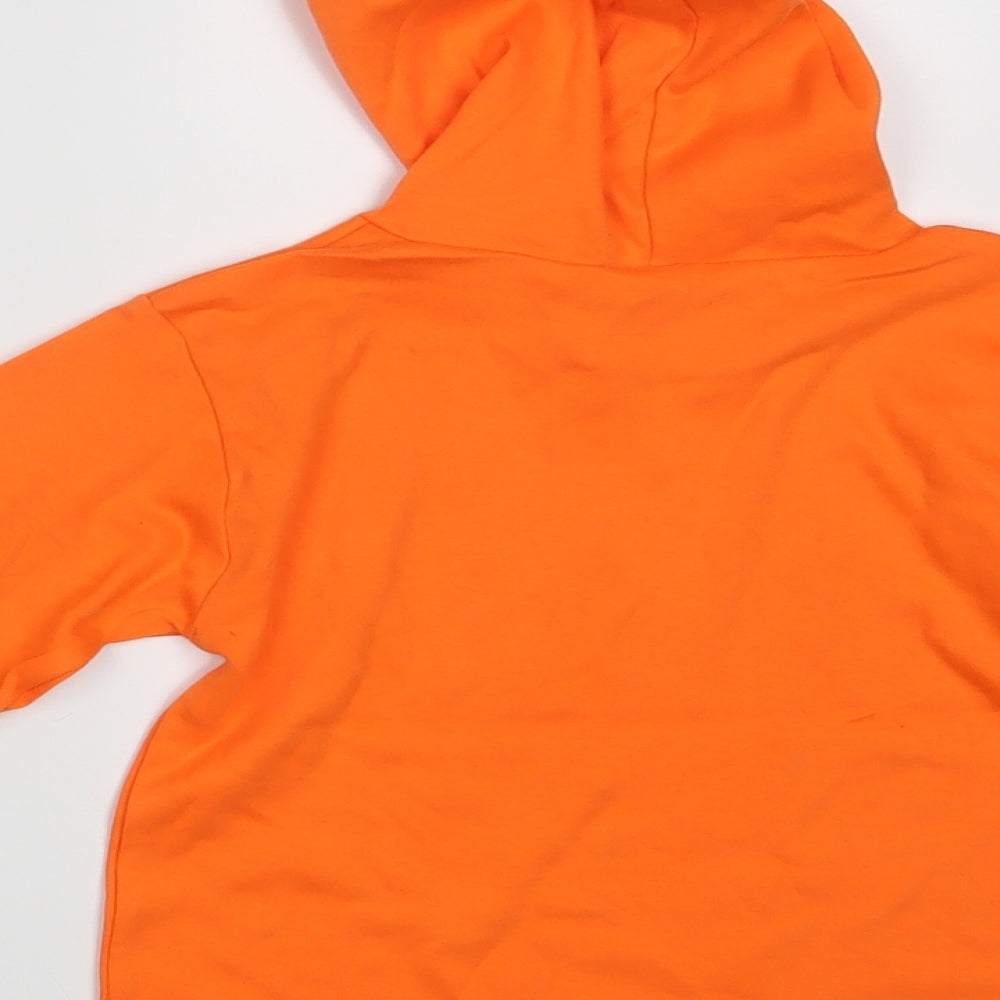 Preworn Girls Orange   Pullover Hoodie One Size
