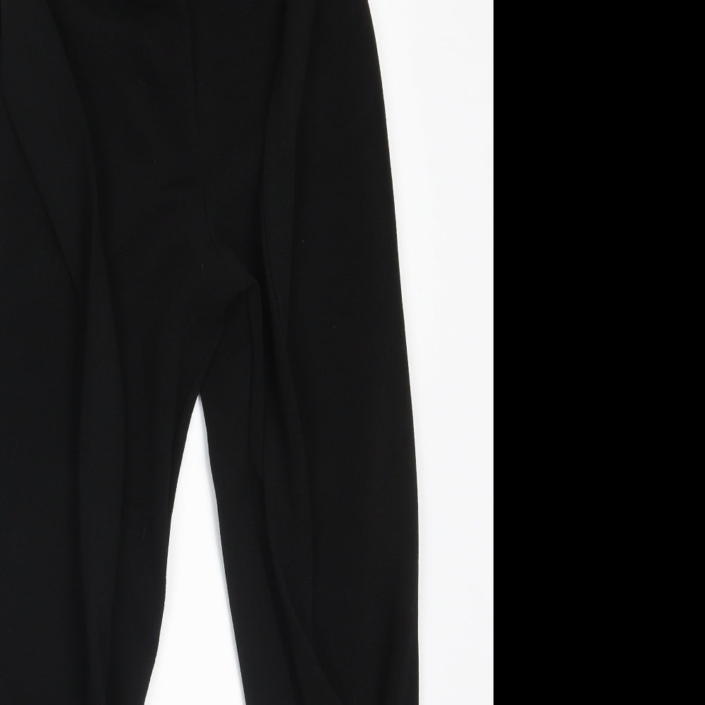 PRETTYLITTLETHING Womens Black   Trousers  Size 8 L27 in