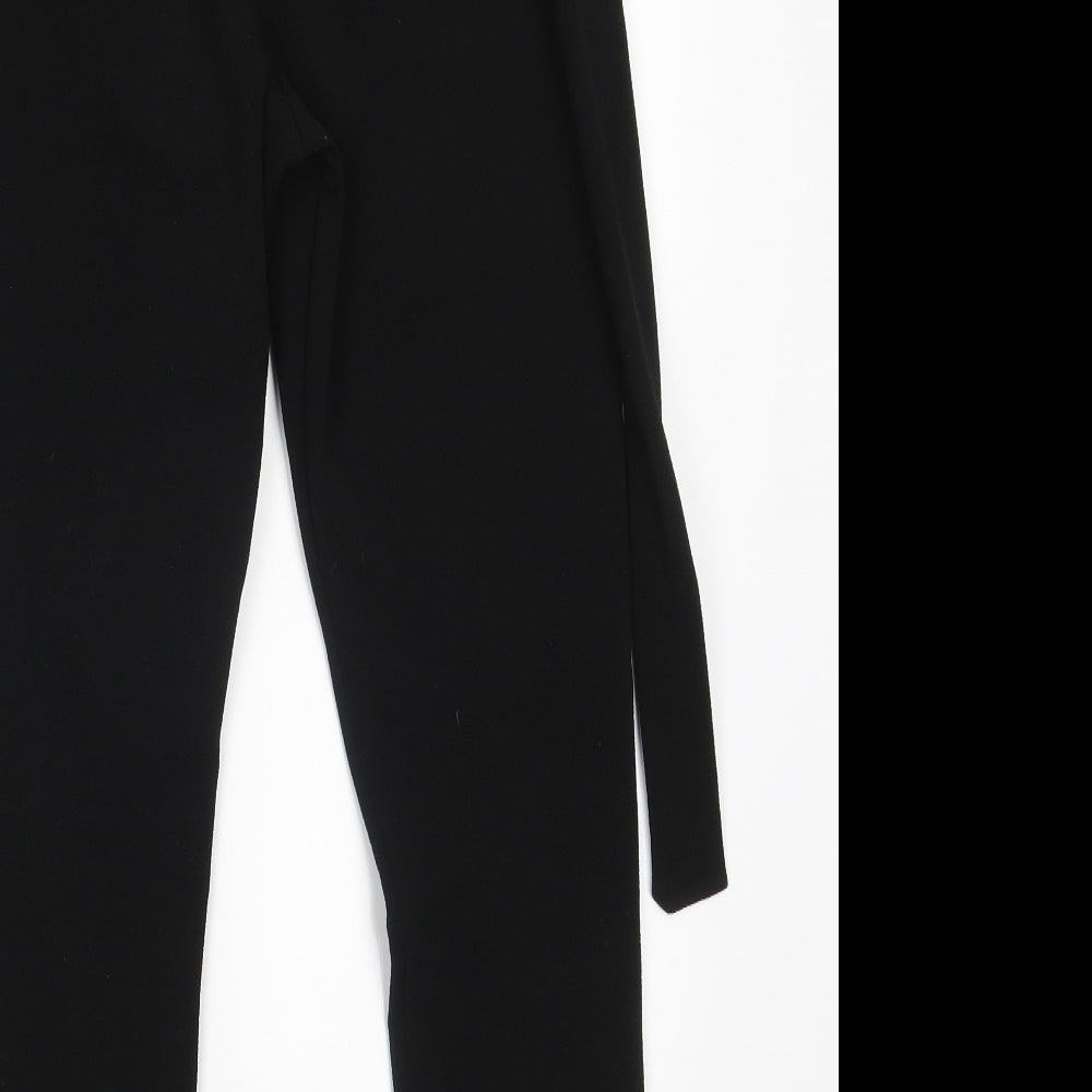 PRETTYLITTLETHING Womens Black   Trousers  Size 8 L27 in