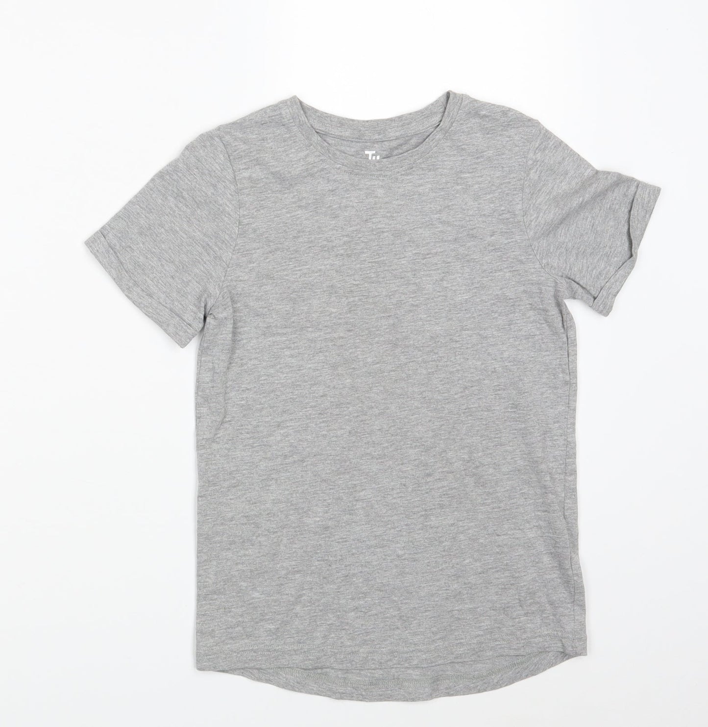TU Girls Grey   Basic T-Shirt Size 8 Years