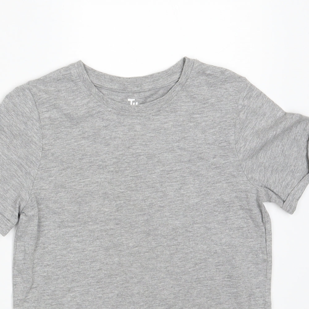 TU Girls Grey   Basic T-Shirt Size 8 Years