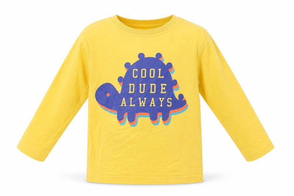 George Boys Yellow   Basic T-Shirt Size 2-3 Years  - Cool Dude