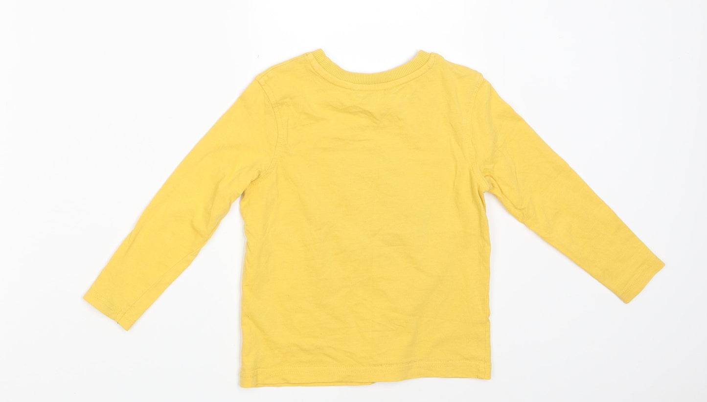 George Boys Yellow   Basic T-Shirt Size 2-3 Years  - Cool Dude