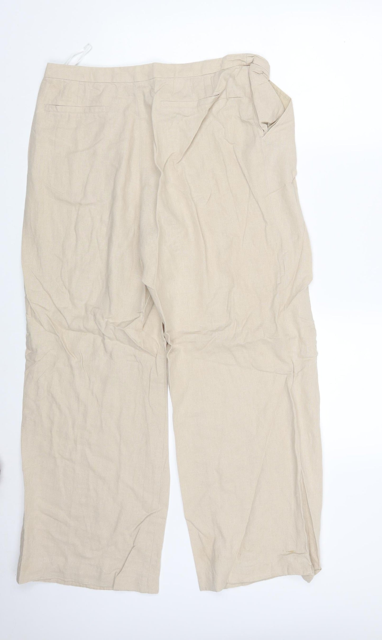 Dorothy Perkins Womens Beige   Bloomer Trousers Size 14 L27 in