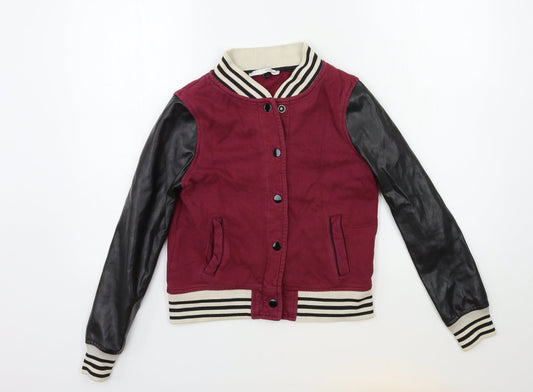River Island Womens Red   Bomber Jacket Jacket Size 6