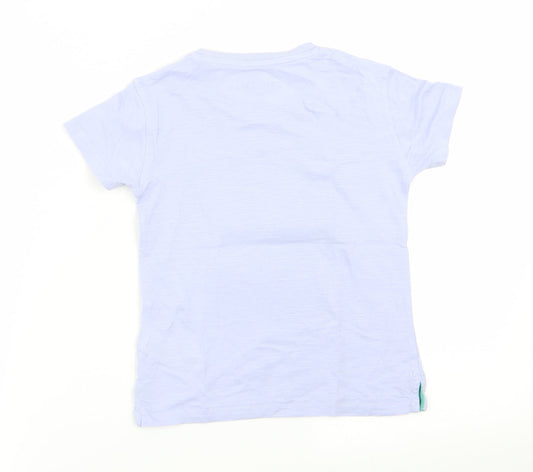 M&S Boys Purple   Basic T-Shirt Size 2-3 Years