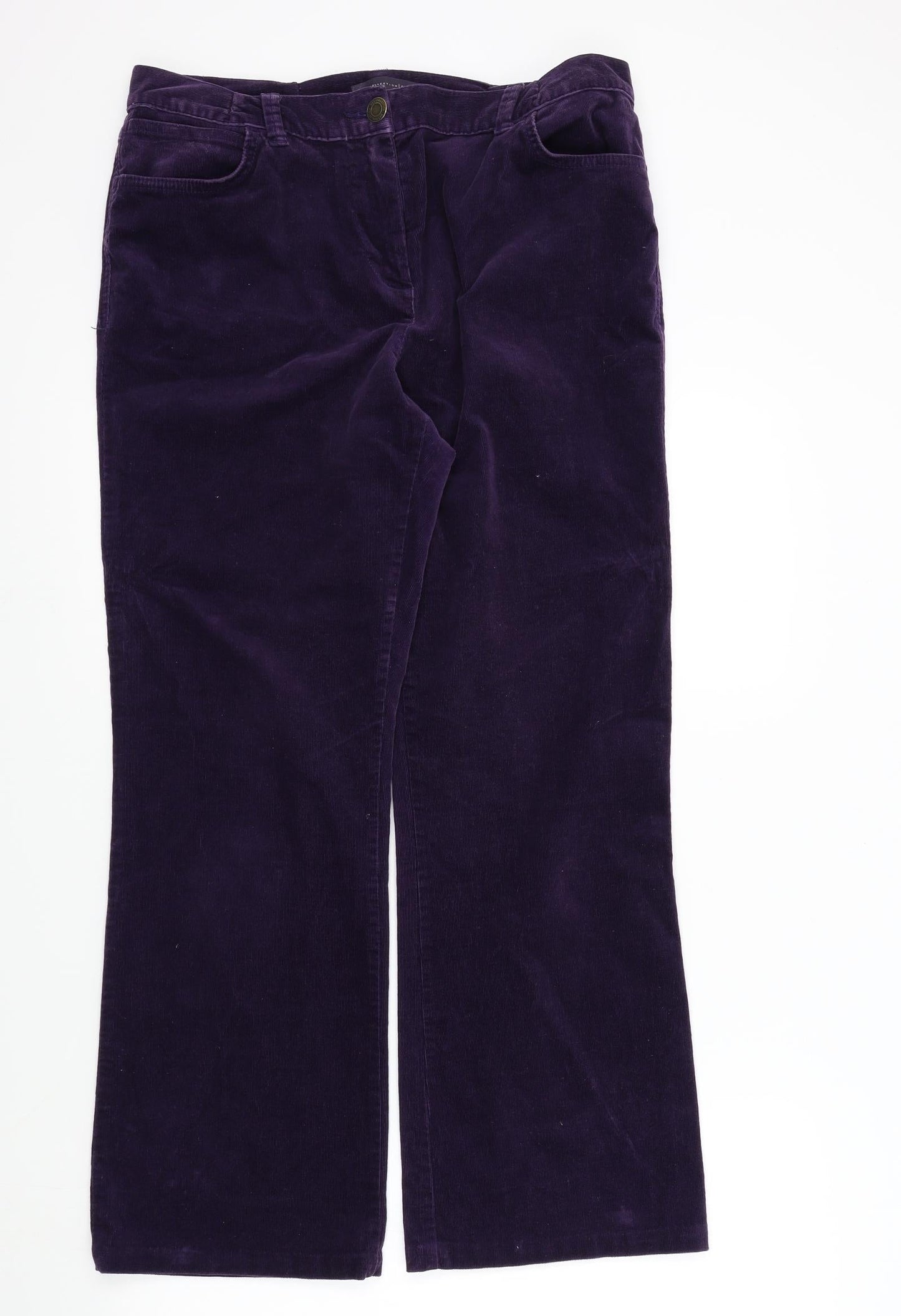 M&S Womens Pink   Trousers  Size 14 L28 in