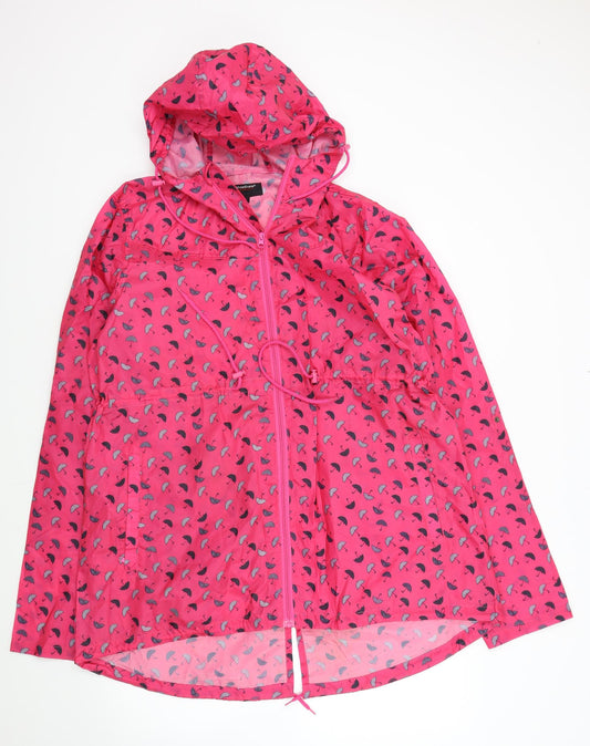 MyShoeStore Womens Pink Geometric  Jacket  Size L