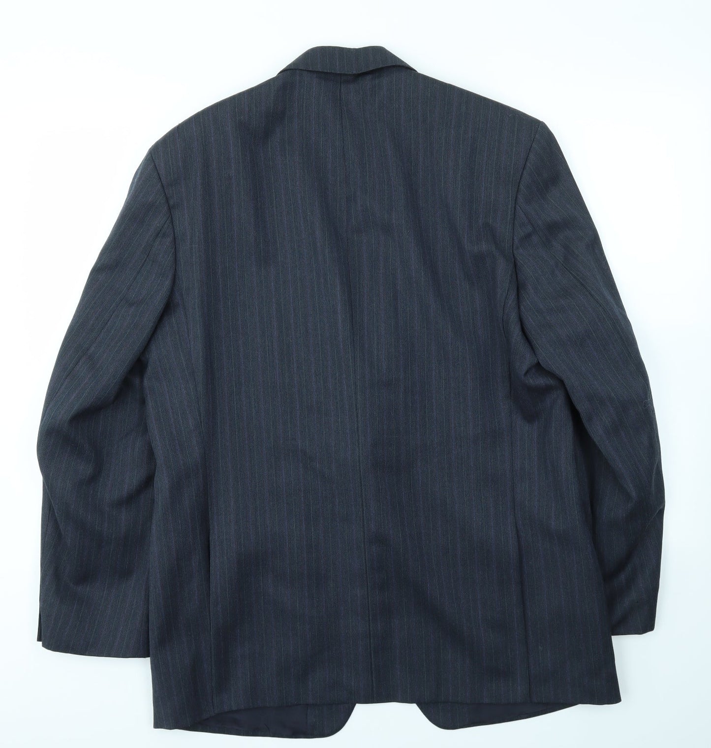 M&S Mens Blue Striped  Jacket Blazer Size 42