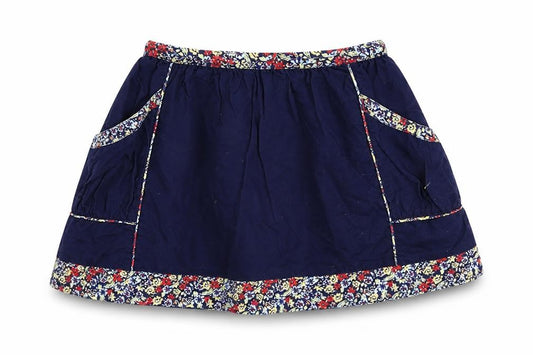 Molly n' Jack Girls Blue Floral  A-Line Skirt Size 2-3 Years
