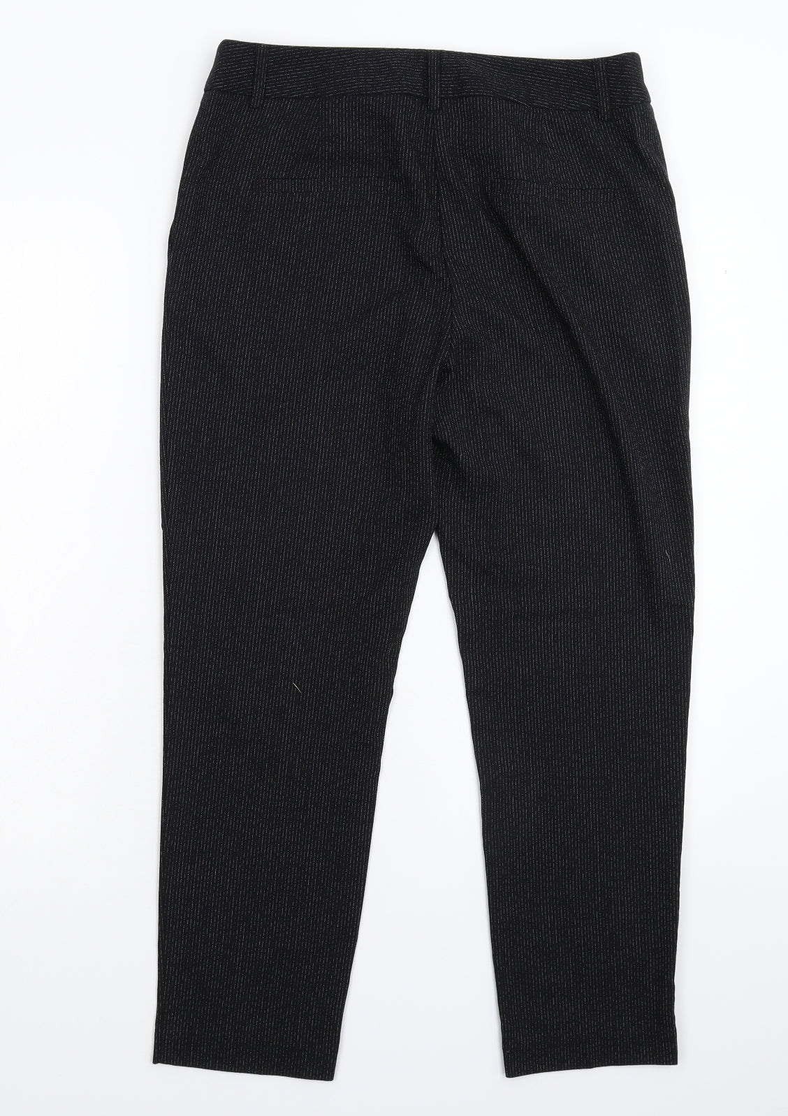NEXT Womens Black Striped  Dress Pants Trousers Size 10 L25 in